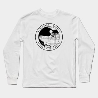 Vancouver Map Long Sleeve T-Shirt